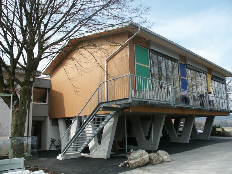 Projekt Anbau Aula Schulanlage Thalheim an der Thur